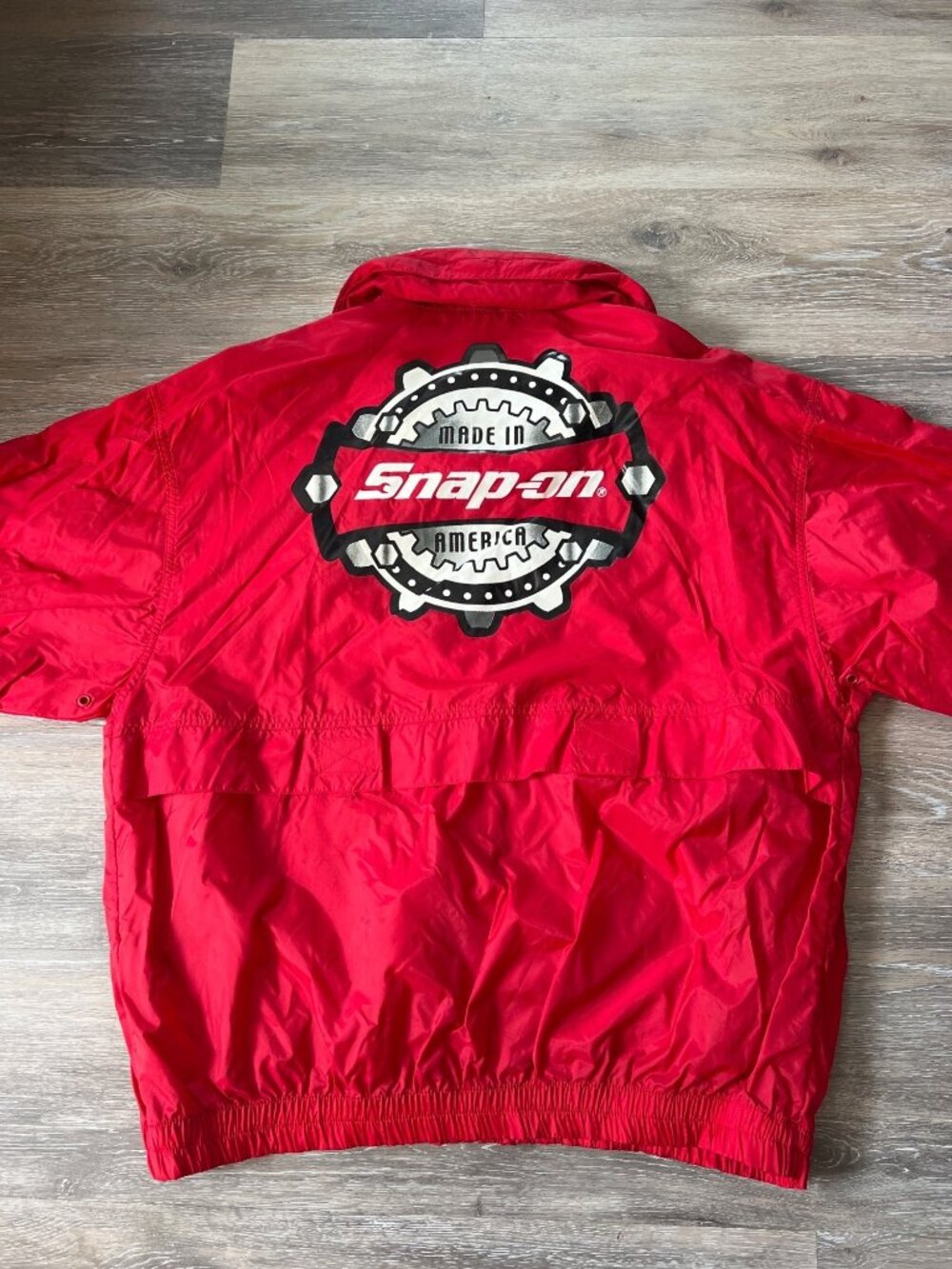 Vintage Snap-On Swingster Red Full-Zip Jacket L Windbreaker K3
